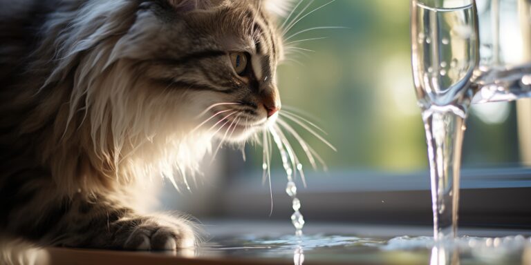 ¿Como funcionan las fuentes de agua para felinos?